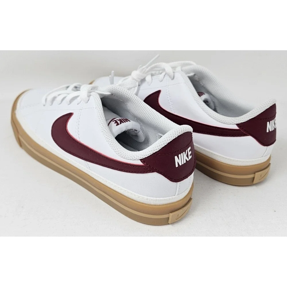 Nike Court Legacy White /Team Red/Gum Shoes DA5380-132 Size 6.5Y EUC! No Box